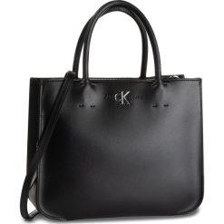 Sandały CALVIN KLEIN - Ckj Monogram Hw Satchel K60K605785 BDS. Czarne sandały damskie Calvin Klein, bez wzorów, ze skóry ekologicznej, bez obcasa, bez zapięcia. Za 699.00 zł.