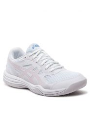 Asics Buty halowe Upcourt 5 1072A088 Biały. Białe obuwie sportowe damskie Asics, bez wzorów, z materiału. Za 189.99 zł.
