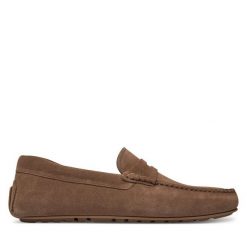 Mokasyny BOSS. Brązowe mokasyny męskie Boss. Za 649.99 zł.