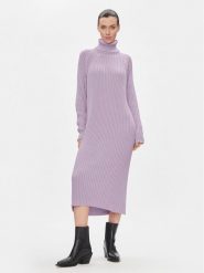 YAS Sukienka dzianinowa Mavi 26028660 Fioletowy Regular Fit. Fioletowe sukienki damskie YAS, l, bez wzorów, z dzianiny, bez kołnierzyka, bez ramiączek. Za 179.99 zł.
