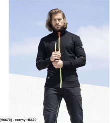 Ardon Męska bluza stretchowa stójka ARDONTOPLYRON wysoka jakość nie mnie się przyjemna w dotyku czarny H6670 4XL. Czarne bluzy męskie Ardon, m, bez wzorów, bez kaptura. Za 205.75 zł.