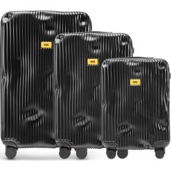 Walizki Stripe w zestawie 3 el. Super Black. Walizki damskie marki Crash Baggage. Za 2,796.00 zł.