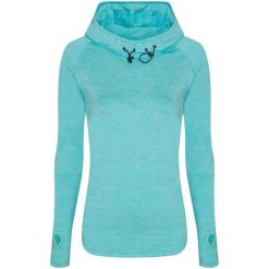 Koszulka Damska Z Dekoltem W Szpic. Niebieskie t-shirty damskie JUST COOL, bez wzorów, bez kołnierzyka. Za 156.99 zł.