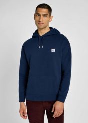 LEE WW HOODIE MĘSKA BLUZA Z KAPTUREM NIEROZPINANA INKY BLUE 112355612 LM02008543. Niebieskie bluzy męskie Lee, m, bez wzorów, z kapturem. Za 159.99 zł.
