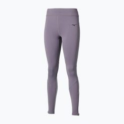 Legginsy do biegania damskie Mizuno Active Warmalite Long. Szare legginsy sportowe damskie Mizuno, bez wzorów, do biegania. Za 149.99 zł.