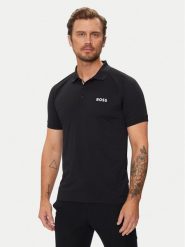 Boss Polo Patteo MB 15 50519853 Czarny Slim Fit. Czarne koszulki polo męskie Boss, m, bez wzorów, z syntetyku, bez ramiączek. Za 319.99 zł.