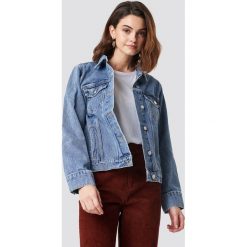NA-KD Kurtka jeansowa - Blue. Niebieskie kurtki damskie NA-KD, z jeansu. Za 202.95 zł.