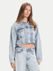 Tommy Jeans Kurtka jeansowa DW0DW21063 Niebieski Relaxed Fit. Niebieskie kurtki damskie Tommy Jeans, m, bez wzorów, z bawełny, bez kaptura. Za 439.99 zł.