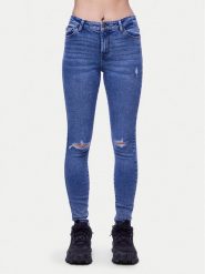 Pieces Jeansy Dana 17148021 Niebieski Skinny Fit. Niebieskie jeansy damskie Pieces. Za 89.99 zł.