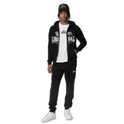 Bluza z kapturem zapinana na zamek błyskawiczny Lonsdale Yetlington. Białe bluzy męskie Lonsdale, m, bez wzorów, z dresówki, z kapturem. Za 513.00 zł.