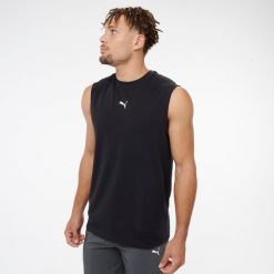 Koszulka fitness męska Puma Active bez rękawów. Buty sportowe męskie Decathlon, z bawełny, bez zapięcia, na fitness i siłownię. Za 69.99 zł.