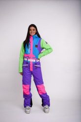 Kombinezon narciarski Powder Hound - damski. Fioletowe spodnie snowboardowe damskie OOSC, na zimę, xl, bez wzorów, z syntetyku, retro, narciarskie. Za 1,710.99 zł.