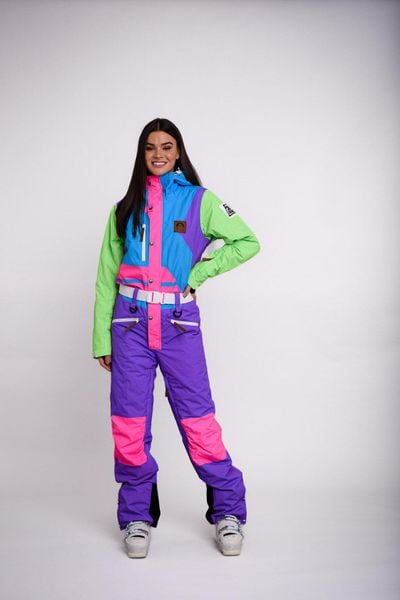 Kombinezon narciarski Powder Hound – damski. Czerwone spodnie snowboardowe damskie OOSC, s, z aplikacjami, narciarskie. Za 1,710.99 zł.