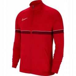 Męska Kurtka Dresowa Academy 21 DriFIT. Czerwone kurtki męskie Nike, m, bez wzorów, z dresówki, sportowe, bez kaptura. Za 102.99 zł.