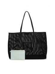 Calvin Klein Torebka Emblem Mesh Xl Tote LV04F3422G Czarny. Czarne torebki do ręki damskie Calvin Klein, bez wzorów, z materiału, bez dodatków. Za 569.99 zł.