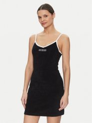 Guess Sukienka codzienna E5GK15 KCQV1 Czarny Bodycon Fit. Czarne sukienki damskie Guess, na co dzień, s, z aplikacjami, z bawełny, bez kołnierzyka, bez ramiączek, bodycon. Za 109.99 zł.