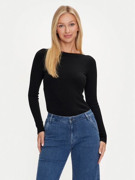 Marciano Guess Sweter 4YGR28 5613Z Czarny Regular Fit. Czarne swetry damskie Marciano Guess, l, z aplikacjami, z wiskozy, bez kołnierzyka, bez ramiączek, bez kaptura. Za 309.99 zł.