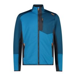 Bluza męska turystyczna CMP 33G6567. Niebieskie bluzy męskie CMP, m, bez wzorów, bez kaptura. W wyprzedaży za 258.99 zł.