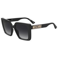 Okulary przeciwsłoneczne MOSCHINO MOS172/S 807 dla kobiet, rozmiar 54 mm. Czarne okulary przeciwsłoneczne damskie MOSCHINO. Za 740.75 zł.