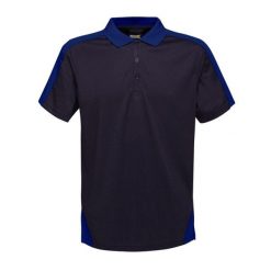 Koszulka Polo Męska Kontrastowa Coolweave. Niebieskie koszulki polo męskie Regatta, m, bez wzorów, z materiału, bez ramiączek. Za 123.99 zł.