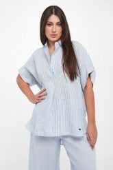 Koszula damska lniana Verve WEEKEND MAX MARA. Koszule damskie Weekend Max Mara, bez wzorów, bez kołnierzyka, bez ramiączek. Za 1,049.00 zł.