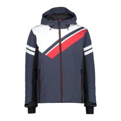 Kurtka narciarska męska CMP 31W0097. Szare kurtki snowboardowe męskie CMP, l, bez wzorów, bez kaptura, narciarskie. Za 759.99 zł.