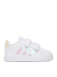Adidas Sneakersy GRAND COURT 2.0 CF I GY2328 Biały. Białe buty sportowe dziewczęce Adidas, bez wzorów, z materiału, bez zapięcia. Za 139.99 zł.