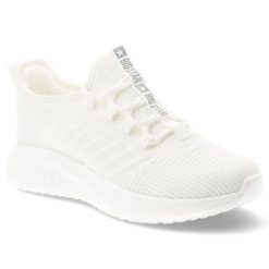 Sneakersy damskie Big Star, cholewka z materiału tekstylnego o oddychającej strukturze elastyczne sznurowanie, białe, UU274056. Białe półbuty damskie Big Star, bez wzorów, biznesowe, bez obcasa, bez zapięcia. Za 179.00 zł.