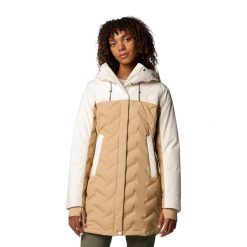 Płaszcz puchowy damski Columbia Mountain Croo III Mid Down. Zielone kurtki damskie Columbia, xs, bez wzorów, z puchu, bez kaptura. Za 999.99 zł.