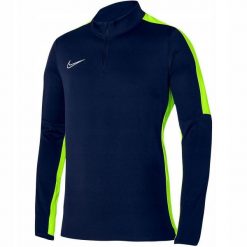 Męska Bluza Rozpinana Academy 23 Quarter Zip. Niebieskie bluzy męskie Nike, m, bez wzorów, bez kaptura. Za 196.99 zł.