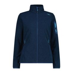 Damski polar CMP. Niebieskie bluzy sportowe damskie CMP, bez wzorów, z polaru, bez kaptura, narciarskie. Za 342.00 zł.