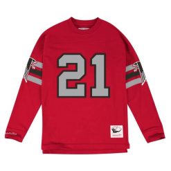 Bluza Mitchell & Ness Ls Atlanta Falcons. Czerwone bluzy męskie Mitchell & Ness, m, bez wzorów, bez kaptura. Za 283.50 zł.