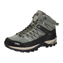 Buty trekkingowe męskie CMP RIGEL MID skóra wodoodporne. Zielone trekkingi męskie CMP, trekkingowe. Za 399.99 zł.
