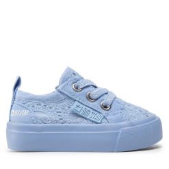 Tenisówki Big Star Shoes. Niebieskie półbuty dziewczęce BIG STAR SHOES, bez wzorów, bez zapięcia. Za 89.99 zł.