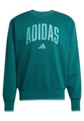 Bluza męska adidas Collegiate Sweat zielona JM1733. Zielone bluzy męskie Adidas, l, bez wzorów, z bawełny, bez kaptura, na fitness i siłownię. Za 200.99 zł.