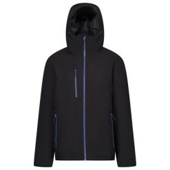 Męska Wodoodporna Kurtka Ocieplana Navigate. Czarne kurtki męskie Regatta, m, bez wzorów, z materiału, z kapturem. Za 437.99 zł.