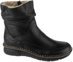 Rieker Booties Czarne 38 (73366-01). Czarne obuwie sportowe damskie Rieker, bez wzorów. Za 355.91 zł.