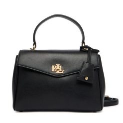 Torebka LAUREN RALPH LAUREN. Czarne torebki do ręki damskie Lauren Ralph Lauren, bez wzorów, klasyczne, bez dodatków. Za 1,799.00 zł.