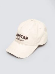 Czapka z daszkiem z haftem perłowa Densa 103. Białe czapki i kapelusze damskie Big Star, bez wzorów, eleganckie. Za 99.99 zł.