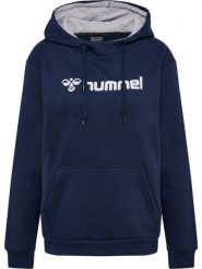Bluza damska z kapturem Hummel Mover. Niebieskie bluzy damskie Hummel, l, bez wzorów, z bawełny, z kapturem. Za 176.50 zł.