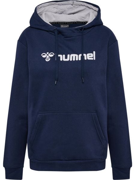 Bluza damska z kapturem Hummel Mover. Niebieskie bluzy damskie Hummel, l, bez wzorów, z bawełny, z kapturem. Za 131.19 zł.