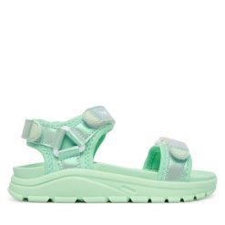 Sandały Primigi. Zielone sandały dziewczęce Primigi, bez zapięcia. Za 169.99 zł.