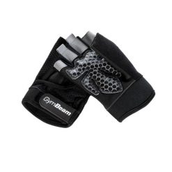Rękawiczki do ćwiczeń GymBeam Grip Black. Czarne rękawiczki męskie GYMBEAM, bez wzorów, z materiału, eleganckie. Za 39.90 zł.