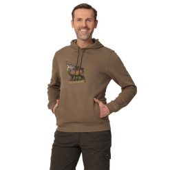Bluza myśliwska Tagart FNS Deer Brown nadruk z jeleniem. Brązowe bluzy męskie tagart, xl, bez wzorów, bez kaptura, outdoorowe. Za 279.00 zł.