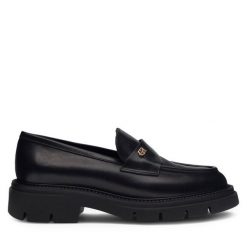 Loafersy GINO ROSSI. Czarne mokasyny damskie Gino Rossi. Za 279.99 zł.