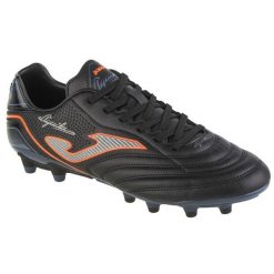 Buty do piłki nożnej dla dorosłych Joma Aguila FG lanki treningowe z Exo Counter. Czarne buty sportowe męskie Joma, bez zapięcia, do piłki nożnej. Za 289.35 zł.