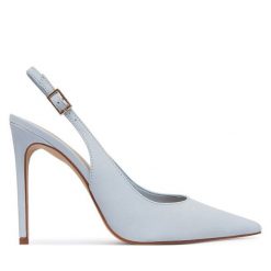 Szpilki Aldo. Niebieskie szpilki damskie Aldo, bez wzorów, bez obcasa, bez zapięcia. Za 499.99 zł.