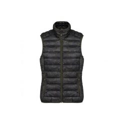 Damska lekka kurtka puchowa bez rękawów Kariban. Brązowe kurtki damskie KARIBAN, bez wzorów, z puchu, bez kaptura. Za 223.00 zł.