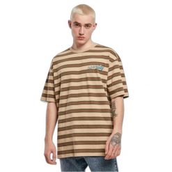 Oversized striped T-shirt Starter Look for the Star. Brązowe t-shirty męskie Starter, m, bez wzorów, retro, bez kołnierzyka. Za 231.00 zł.
