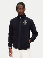 La Martina Bluza Athos MAF001 FP581 Granatowy Regular Fit. Niebieskie bluzy męskie La Martina, m, bez wzorów, z bawełny, bez kaptura. Za 849.99 zł.